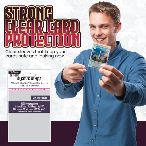 Vista 112 de Mangas cuadradas medianas (2.559 x 2.559 in) paquete de 110, 60 micras