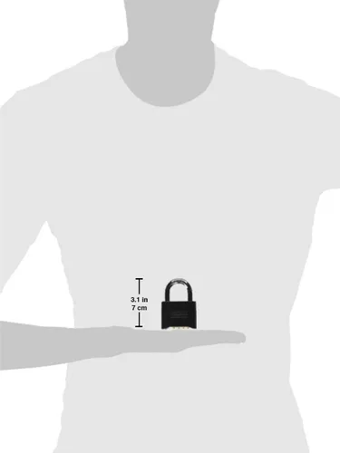 Vista 7 de Master Lock Candado de Combinación Negro, Establece Tu Propio Candado de Combinación, Resistente a la Intemperie, para Interiores y Exteriores