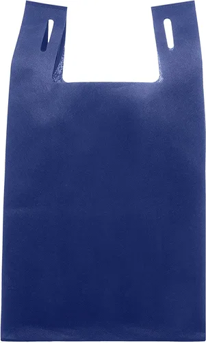 Vista 17 de DISCOUNT PROMOS Custom Bodega Lightweight Tote Bags Set of 10-100, Personalized Bulk Pack - Reusable, Grocery, Tradeshow