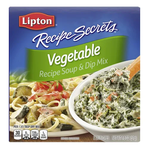 Lipton Recipe Secrets - Mezcla de sopa y inmersión, verduras, 1.8 onzas, paquete de 12
