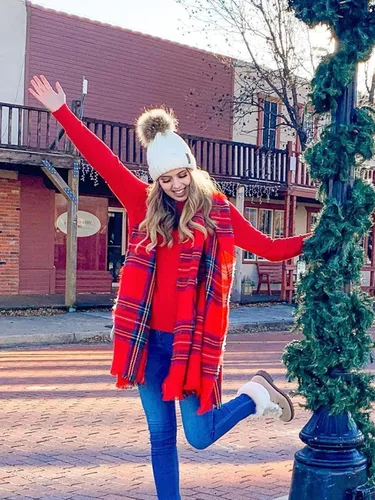 Vista 8 de FURTALK - Gorro de punto para el invierno con pompón de piel sintética, cálido, para mujeres