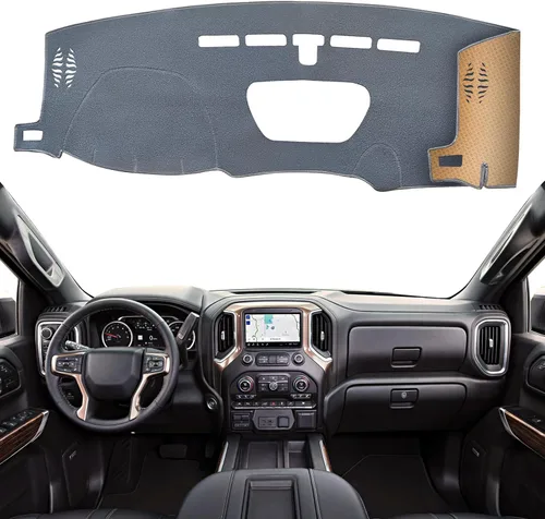 Vista 20 de KEYOOG Cubierta de tablero Tapete de salpicadero Compatible con Chevy Cruze 2015-2011 (para transmisión en la izquierda), Alfombra de salpicadero