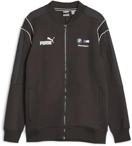 PUMA Hombres Bmw Mms Mt7 Chaqueta De Sudor Con Cremallera Completa Ropa De Abrigo Atlético Casual Bolsillos Con Cremallera Completa - Negro