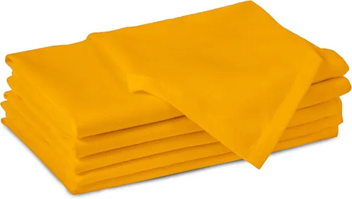 Vista 25 de Encasa XO Juego de 6 servilletas de tela de ladrillo, 17 x 17 pulgadas, servilletas de cena de algodón de color sólido, servilletas de boda lavables
