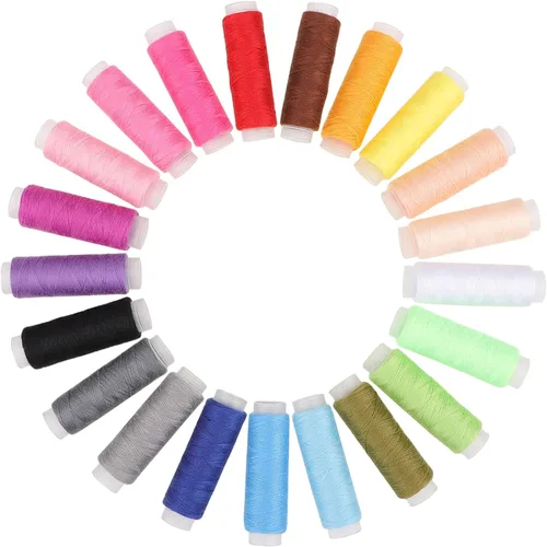 Vista 4 de Kit de costura básico, kit de aguja e hilo Marcoon con suministros de costura y accesorios para adultos, principiantes, hogar, viajes, emergencia