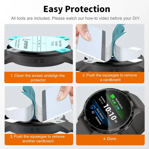 Vista 3 de LK 6 Pack para Garmin Venu 3s Protector de Pantalla 41mm - Protector de Pantalla de TPU Suave Auto-Reparable Anti-Arañazos para Garmin Venu 41mm