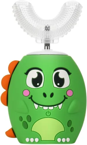 Vista 10 de Trueocity Cepillo de Dientes Eléctrico Automático en Forma de U para Niños, Cepillo de Dientes Automático Eléctrico Recargable para Niños Pequeños