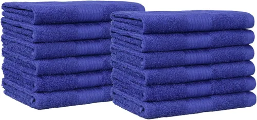 Vista 18 de Yaxa Basics Toallas de algodón para la cara, suaves, absorbentes, paquete de 12, color negro, 12 x 12 pulgadas