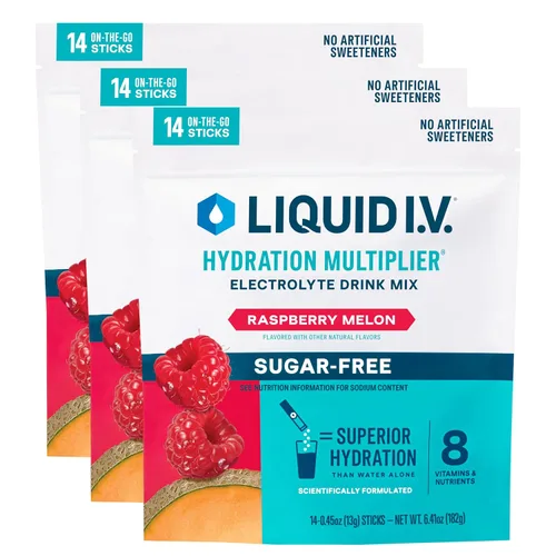 Vista 10 de Liquid I.V.® Hydration Multiplier® Sin Azúcar - Limón Lima - Paquetes de Polvo para Hidratación Mezcla de Bebida en Polvo con Electrolitos