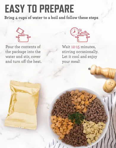 Vista 5 de Readywise Paquete de alimentos de emergencia para 30 días + carne