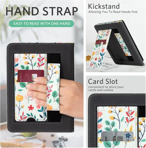 Vista 172 de CoBak Funda inteligente para Kindle Paperwhite de 6.8" de 11ª generación 2021 con función de encendido automático, ligera, delgada, de piel **Salvia