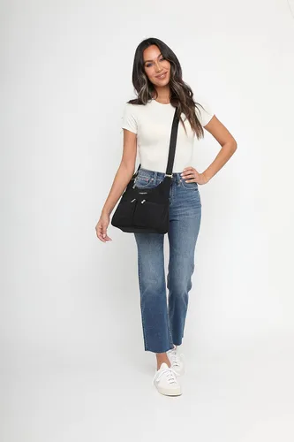 Vista 6 de Baggallini Cross Over Crossbody Bag for Women - Lightweight Water Resistant Travel Bag- Adjustable Strap Extra Pockets