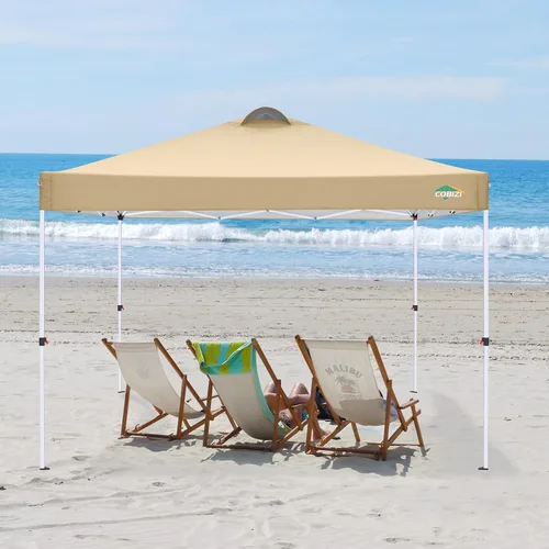 Vista 8 de COBlZI - Tienda de campaña desplegable EZ de 10 x 10 pies con 4 paredes laterales extraíbles, impermeable, comercial, fácil ajustable