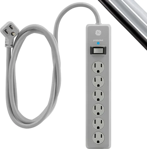Vista 3 de GE Protector SurGE de 6 tomas, cable de extensión de 15 pies