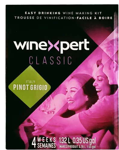 Kit de ingredientes de vino clásico italiano Pinot Grigio de un galón