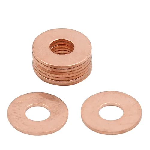 X AUTOHAUX 10 arandelas de cobre de 0.236 in de diámetro interior para coche