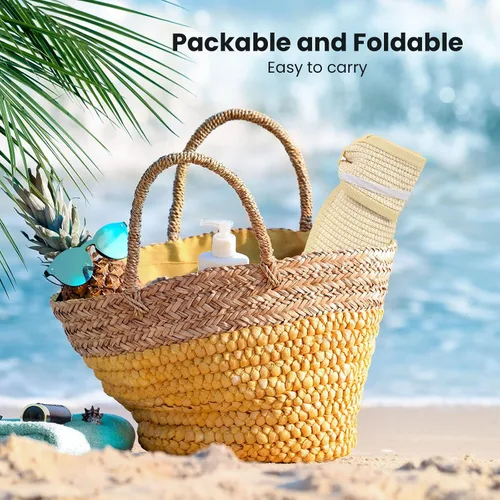 Vista 30 de Simplicity - Sombrero con protección solar UV UPF 50 para mujer, convertible en visera para playa