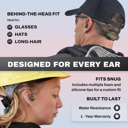 Vista 4 de Pro Ears Stealth 28 - Tapones electrónicos para disparar, protección auditiva intrauditiva, audífonos de tiro que reducen el ruido, protección