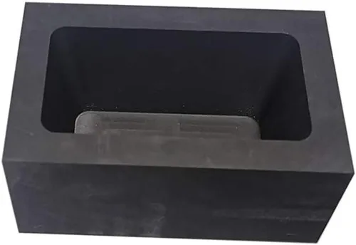 OTOOLWORLD Molde de lingote de grafito dorado y plateado para fundir fundición refinado, molde de grafito (100x60x50MM (3.3 lbs de oro o 1.8 lbs de