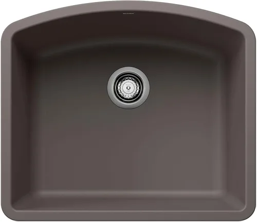 Vista 8 de BLANCO, Antracita 440174 DIAMOND SILGRANIT - Fregadero de cocina de un solo tazón