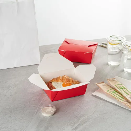 Vista 400 de Restaurantware Bio Tek - Cajas para llevar de 30 onzas, 200 loncheras para llevar, cierre de tabulación, resistentes al calor, desechables, de papel