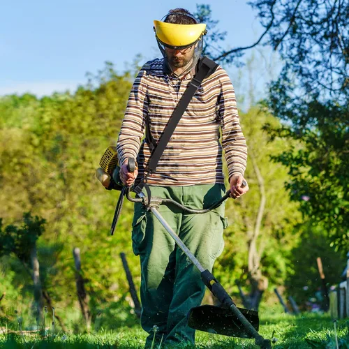 Vista 7 de 2 correas para recortar malezas compatibles con EGO, Dewalt, Greenworks recortadora, cómoda correa de hombro para Weed Wacker, arnés de nailon