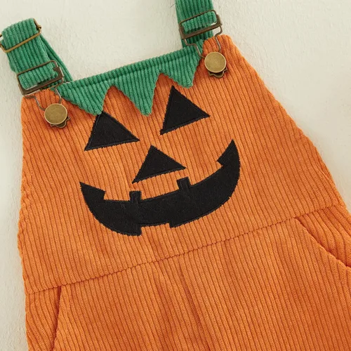 Vista 5 de Thorn Tree Traje de Halloween para niños y niñas, disfraz de calabaza fantasma Naranja