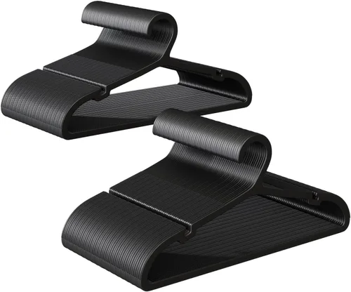 Vista 21 de ABHENG UAPY0530B - Paquete de 30 perchas para ropa, perchas de plástico antideslizantes, perchas que ahorran espacio, resistentes, para colgar ropa