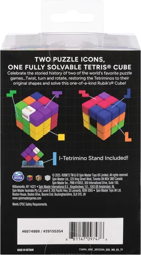 Vista 10 de Rubik's Cubo, cubo de tetris, resolver para tetriminos clásicos de tetris, rompecabezas para adultos, rompecabezas para resolver problemas