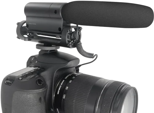 Vista 7 de Nicama SGC-598 Micrófono de escopeta de condensador con 1 protector de parabrisas para cámara DSLR Canon EOS Nikon, para cámara Sony sin espejo DV