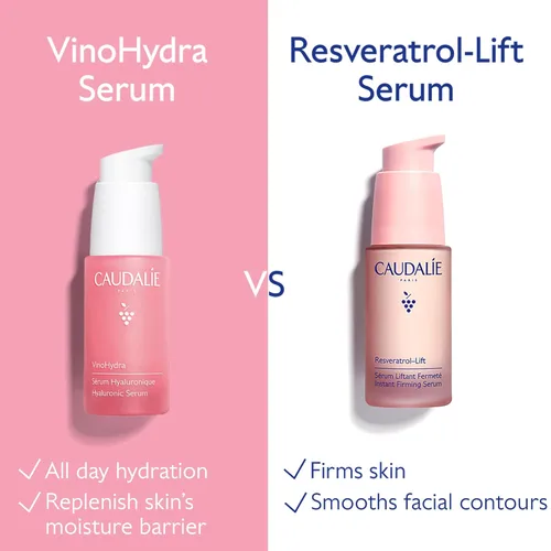 Vista 5 de Caudalie VinoHydra - Suero de ácido hialurónico, hidratante, calmante, dermatológicamente probado y vegano, 1.0 fl oz