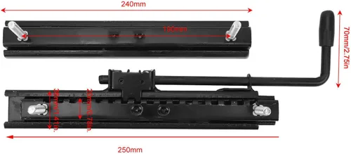 Vista 6 de Rieles deslizantes de asiento, 2 unidades, alta resistencia, ajustables, de alta precisión, para UTV Kart, cuatro ruedas, todoterreno, con cómodo