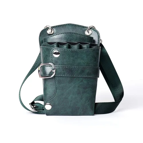 Bolsa de cuero PU para peluquería de peluquería de peluquería bolsa de herramientas para estilista de peluquería peine bolsa de corte cinturón de