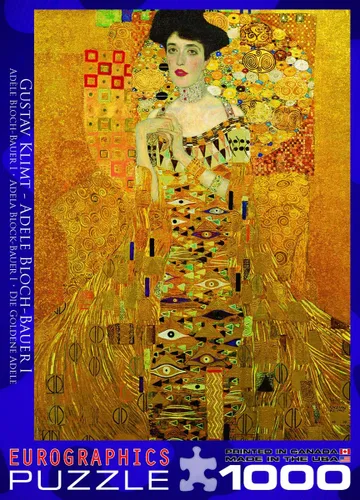 Vista 4 de EuroGraphics Retrato de Adele Bloch Bauer por Gustav Klimt Rompecabezas de 1000 piezas (6000-9947)