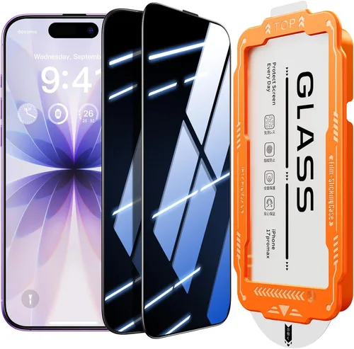 Vista 15 de Zeniss NeverBreak - Protector de pantalla de dureza 9H+ para iPhone 15, protección de grado militar de 12 pies