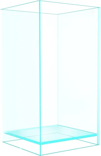 Vista 9 de Fzone Tanque de Peces de 7 Galones Sin Borde de Vidrio Bajo en Hierro Nova Transparente Ultra-Blanco Bordes Biselados a 45° Vidrio Translúcido Serie