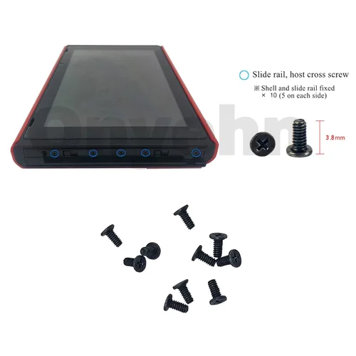 Vista 5 de Onyehn Original Repair Part(with Screws) Replacement Right and Left Slide Rail with Flex Cable Fix Part for Nintendo Switch Console NS Rebuild Track