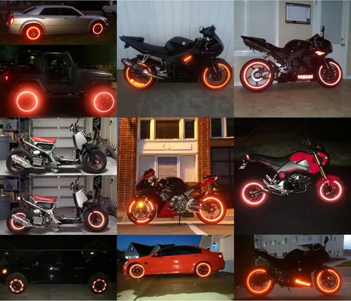 Vista 7 de customTAYLOR33 - Cintas de seguridad reflectantes de alta intensidad, color rojo, selecciona