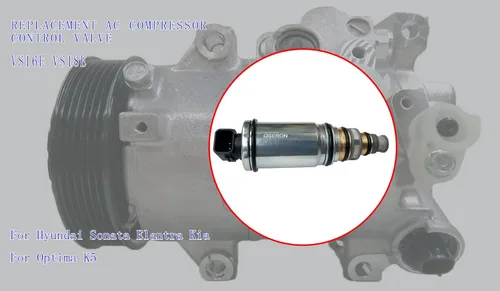 Vista 4 de Electroválvula de control del compresor de CA para Hyundai Sonata 2.0L 2.4L 2011-2014 Elantra Kia Optima K5, Kia Río 2018, VS16E VS18E Compresor