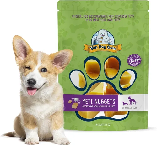 Vista 9 de Yeti Nuggets de repuesto para juguetes para perros Puff and Play – Golosinas naturales de queso de yak del Himalaya, masticables saludables