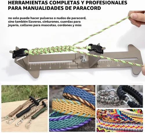 Vista 2 de KOKKOYA Kit de fabricación de collar de perro con plantilla de cuerda de Verde militar