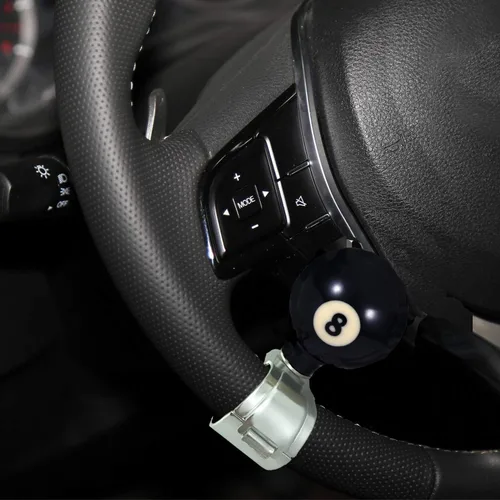 Vista 4 de Suicide Knob Bola 8 Volante Giratorio Redondo Mango de Potencia de Conducción Giratorio Ajuste Universal para la Mayoría de Vehículos Automóviles