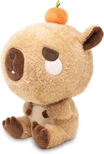 Vista 3 de Cuddle Barn PlushGoals Camden The Calm Capybara Juguete de peluche coleccionable Kawaii súper suave y lindo, 9 pulgadas