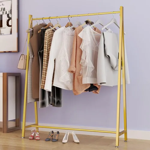 Vista 10 de DR.IRON Percheros de ropa negros con base de mármol, percheros modernos independientes negros con estantes para dormitorio, percheros resistentes