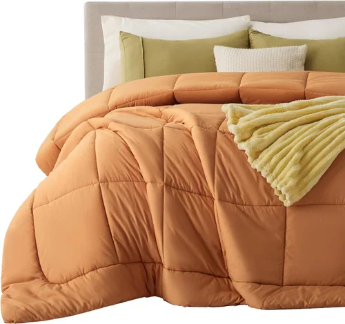 Vista 16 de Bedsure - Relleno de edredón acolchado tamaño Queen Plus, para todas las estaciones, ropa de cama alternativa de plumón GentleSoft, con 8 pestañas