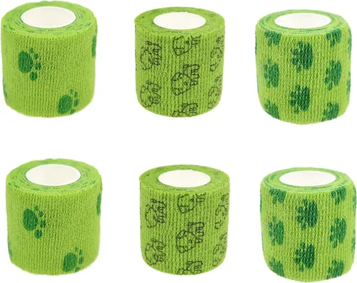 Vista 42 de Vendaje autoadhesivo y envoltura adhesiva animal Vendaje cohesivo envoltura autoadhesiva Cinta adhesiva de primeros auxilios para perros, gatos