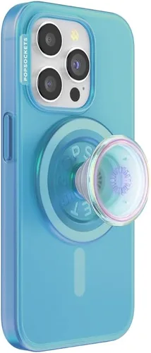 Vista 7 de PopSockets Funda para iPhone 15 Plus con agarre redondo para teléfono compatible con MagSafe, funda para iPhone 15 Plus, compatible con carga