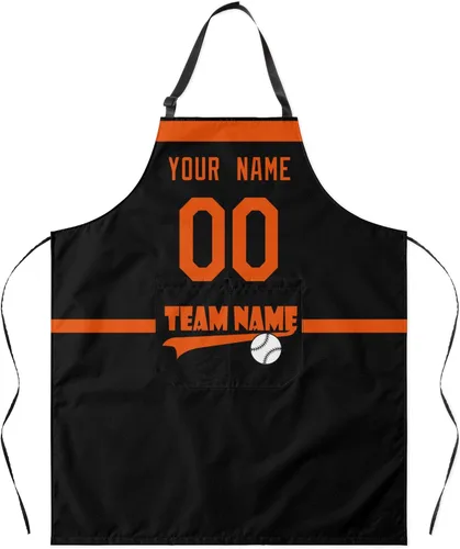 Vista 12 de ANTKING Custom Apron with Pocket Custom Any Name and Any Number Gifts for Dad Men Fans