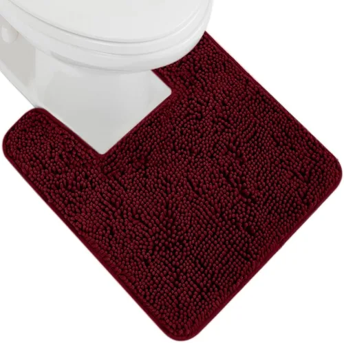 Vista 75 de Gorilla Grip - Tapete de baño de felpilla gruesa, suave y absorbente, secado rápido, de microfibra, con reverso de caucho, para piso de ducha, Negro