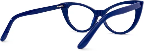 Vista 5 de Zeelool Gafas de bloqueo de luz azul de ojo de gato de acetato vintage para mujer Marilyn FP0049-01 negro